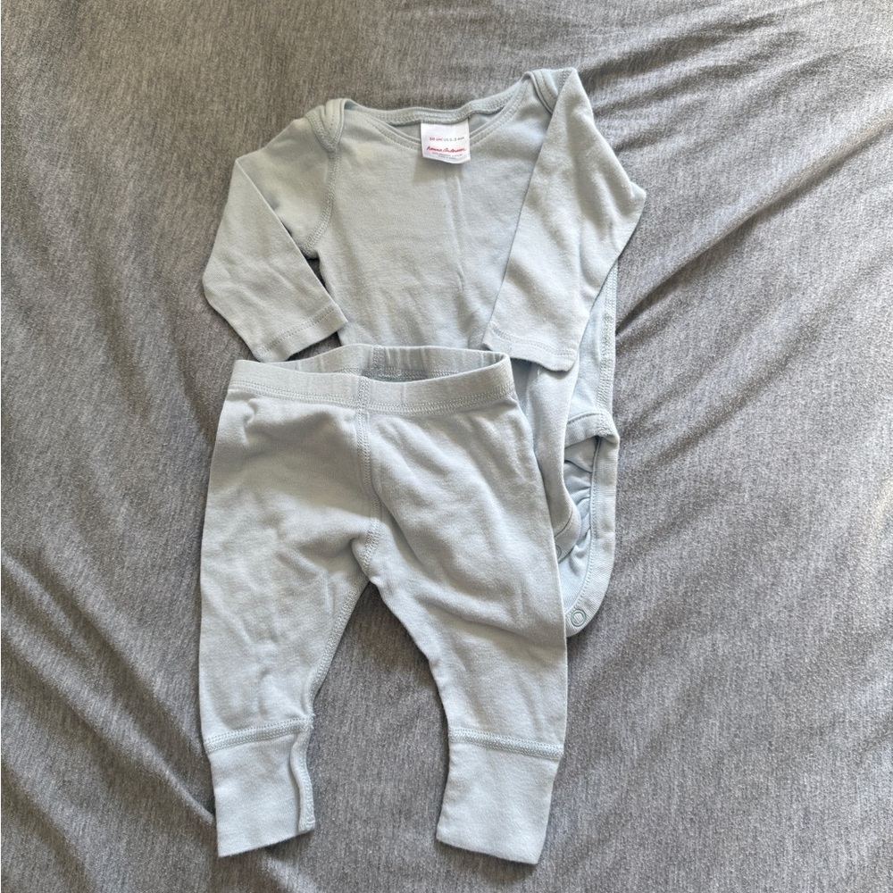 Light Blue Baby Outfit Set